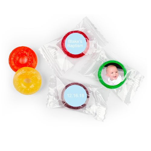 Add Your Photo Personalized Baptism LifeSavers 5 Flavor Hard Candy Assembled