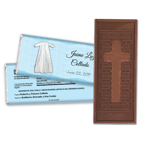 Cubierto de Fe Personalized Embossed Cross Chocolate Bar