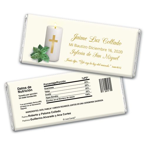 Luz del Mundo Personalized Candy Bar - Wrapper Only