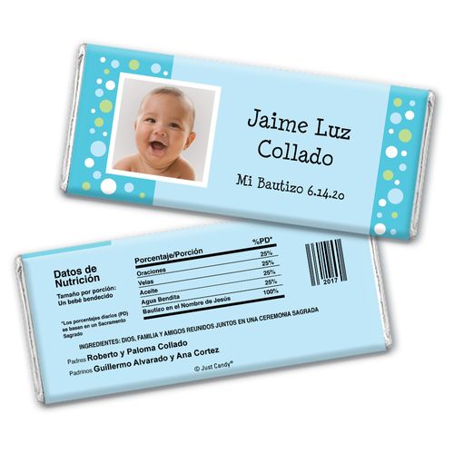 Puntos Coloridos Personalized Candy Bar - Wrapper Only