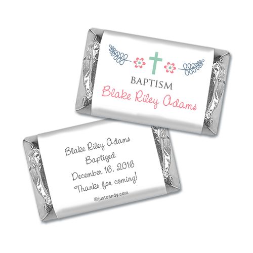 Blooming Life Baptism Personalized Miniature Wrappers