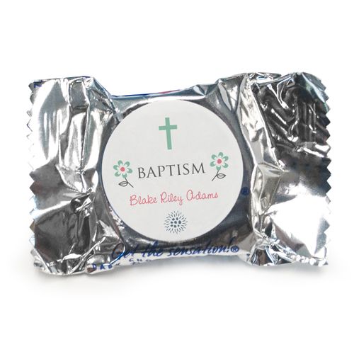 Baptism Personalized York Peppermint Patties Flower Blooms