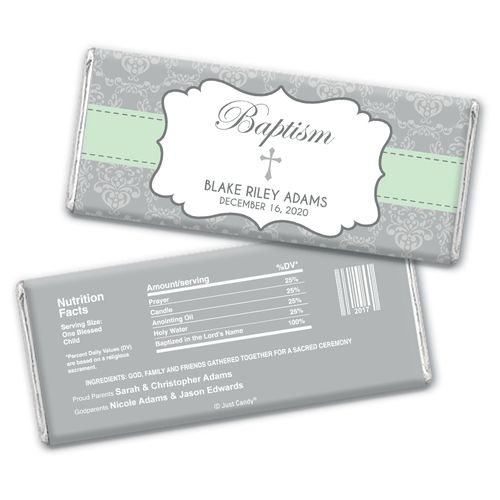 Remembrance Baptism Personalized Candy Bar - Wrapper Only