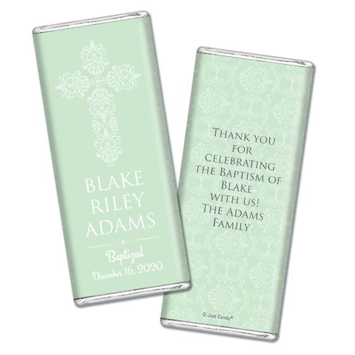 Beautifully Blessed Baptism Personalized Hershey's Bar Assembled