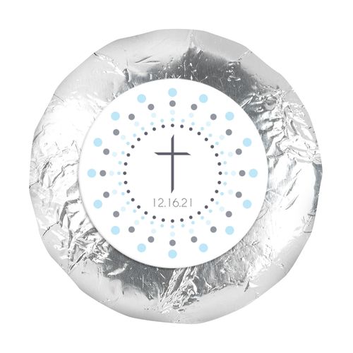 Radiant Cross Baptism Favors 1.25" Sticker (48 Stickers)