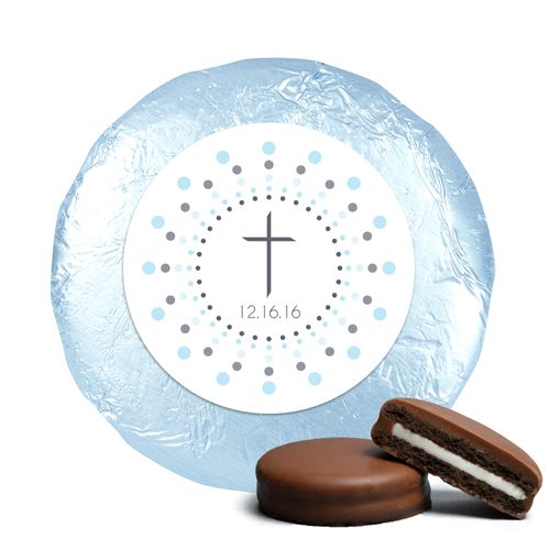 Radiant Cross Baptism Favors Milk Chocolate Covered Oreo Cookies Assembled