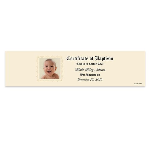 Personalized Baptism Certificate 5 Ft. Banner