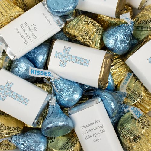 Boy Religious Hershey's Miniatures, Kisses and Reese's Peanut Butter Cups