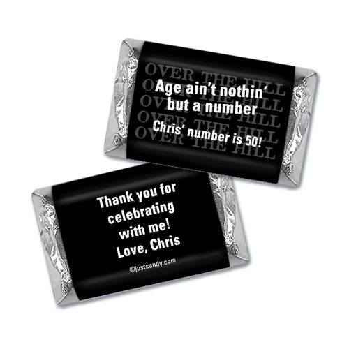 Nothin' but a Number 50th Birthday Personalized Miniature Wrappers