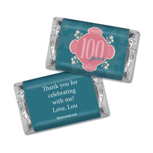 Antique Celebration 100th Birthday Personalized Miniature Wrappers