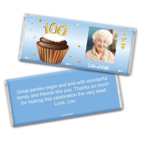 How Many? Personalized 100th Candy Bar - Wrapper Only