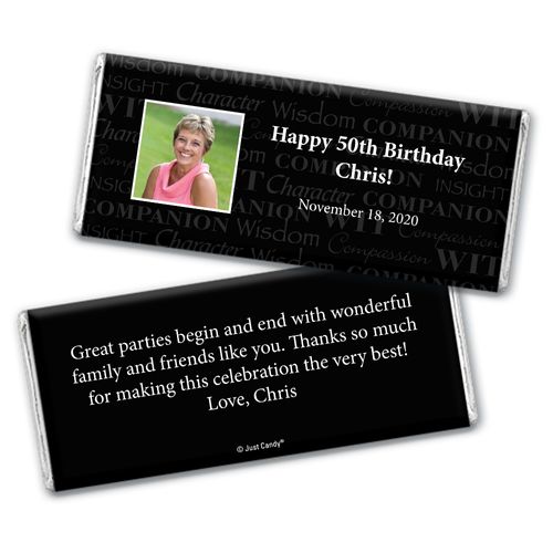 Years of Wisdom Personalized Candy Bar - Wrapper Only