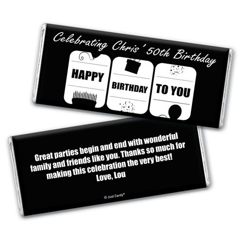 Slot Celebration Personalized Candy Bar - Wrapper Only