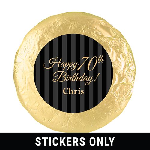 Personalized 70th Birthday 1.25" Stickers (48 Stickers)