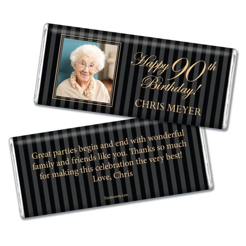 Formal Photo Personalized 90th Hershey's Bar Assembled