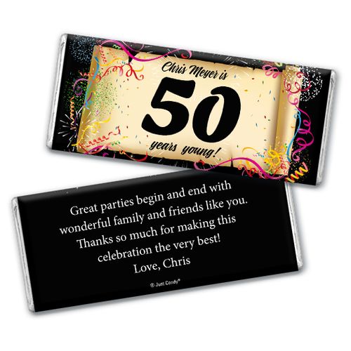 Commemorate Personalized 50th Hershey's Bar Assembled