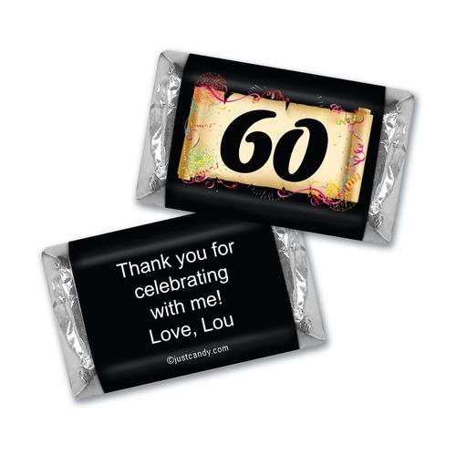 Commemorate 60th Birthday MINIATURES Candy Personalized Assembled