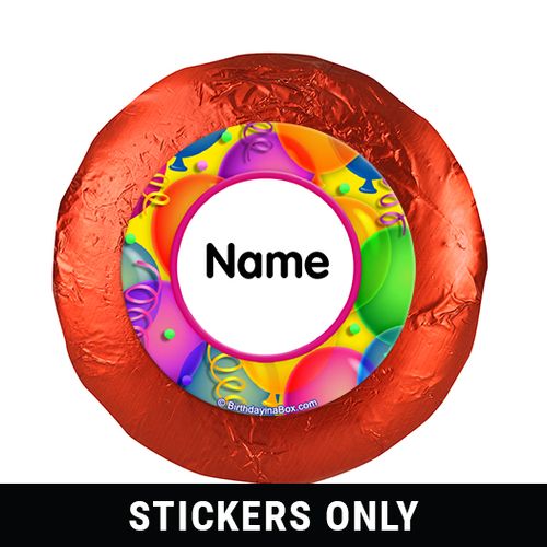 Balloon Bash Personalized 1.25" Stickers (48 Stickers)