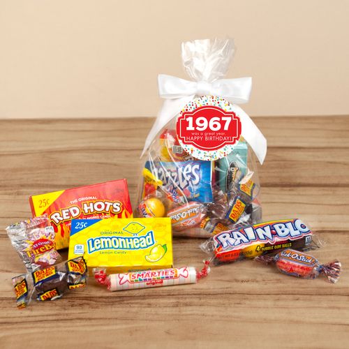 Nostalgic Candy Personalized Retro Birthday Favor Bag