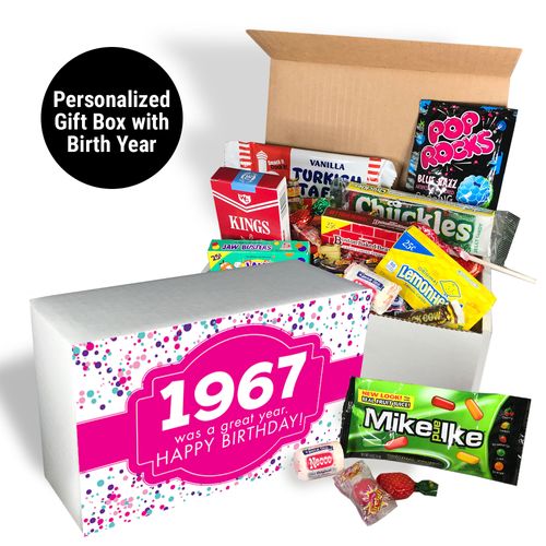 Nostalgic Candy Personalized Retro Birthday Gift Box