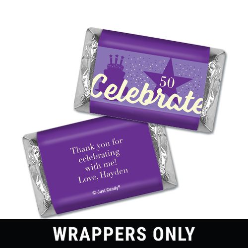 Personalized Birthday Celebrate Hershey's Miniatures Wrappers