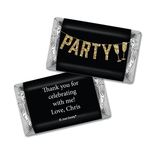 Personalized Let's Party Birthday Hershey's Miniatures Wrappers Only