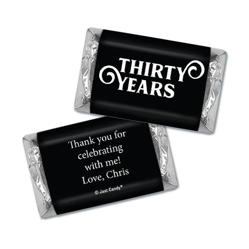 Personalized Hershey's Miniatures - Milestones 30th Type Birthday