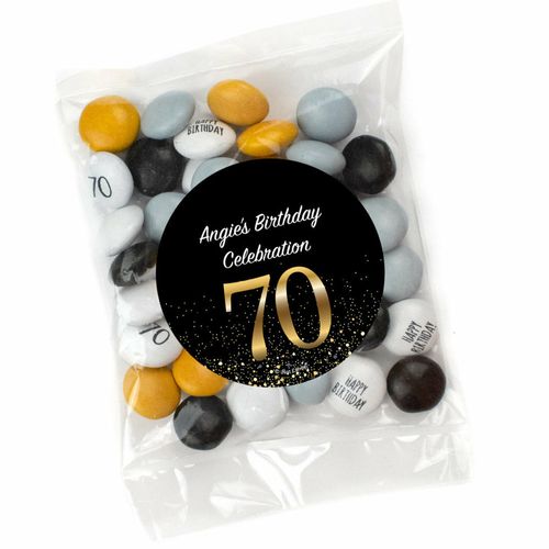 Elegant Birthday Candy Bag with JC Chocolate Minis - 70