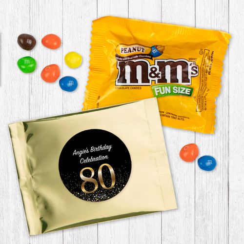 Personalized 80th Birthday Celebration - Peanut M&Ms