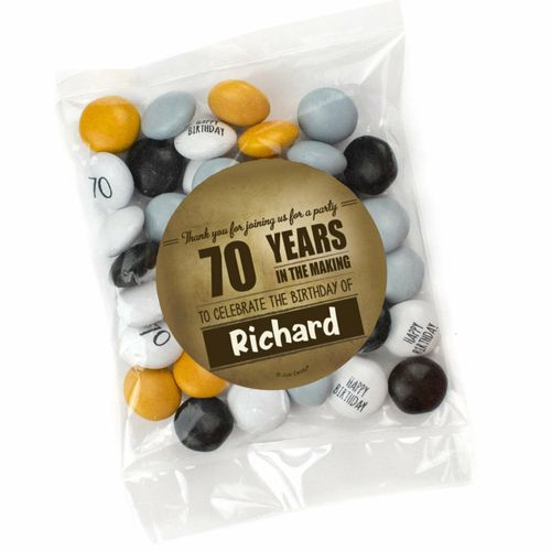 Personalized Birthday Candy Bag with JC Chocolate Minis - Years In The Making - 70
