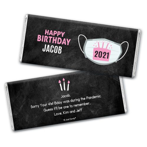 Personalized Birthday Colors Chocolate Bars
