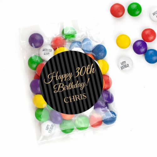 Personalized Birthday Candy Bags with Just Candy