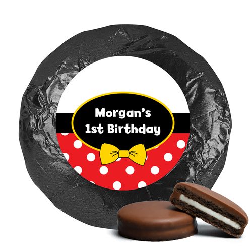 His Mousey Birthday Milk Chocolate Covered Oreo Cookies Assembled