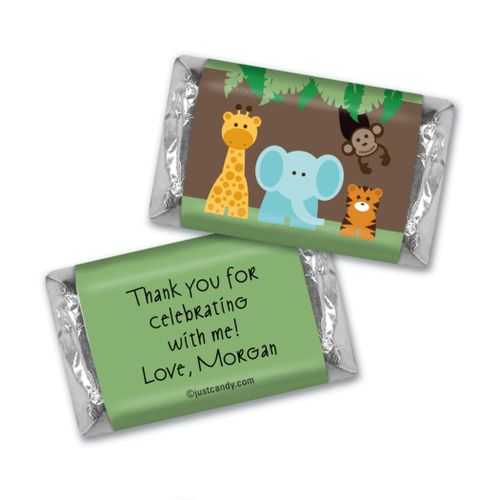 Jungle Friends Personalized Miniature Wrappers