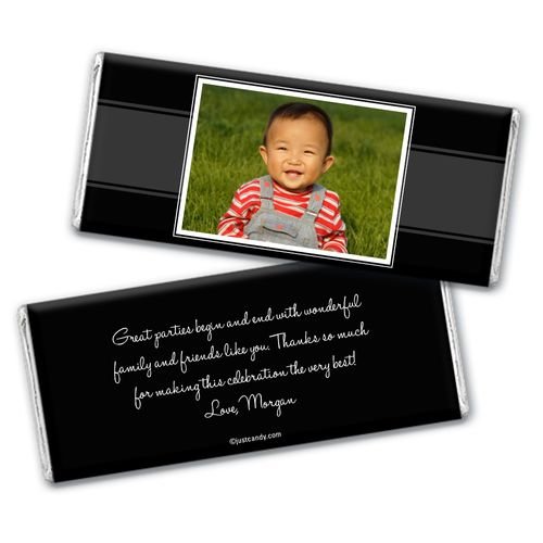 First Birthday Portrait Personalized Candy Bar - Wrapper Only