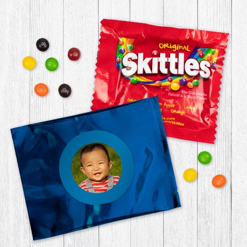 Personalized First Birthday Photo - Skittles