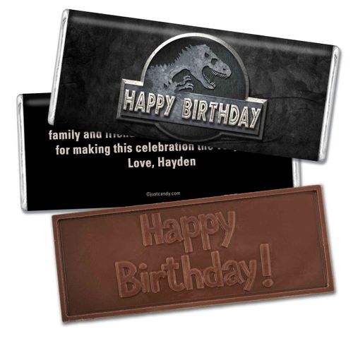 Park's OpenEmbossed Happy Birthday Bar Personalized Embossed Chocolate Bar Assembled