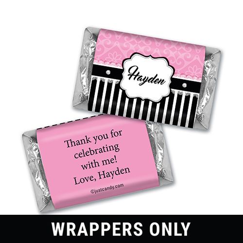 Glamorous Girl Personalized Miniature Wrappers