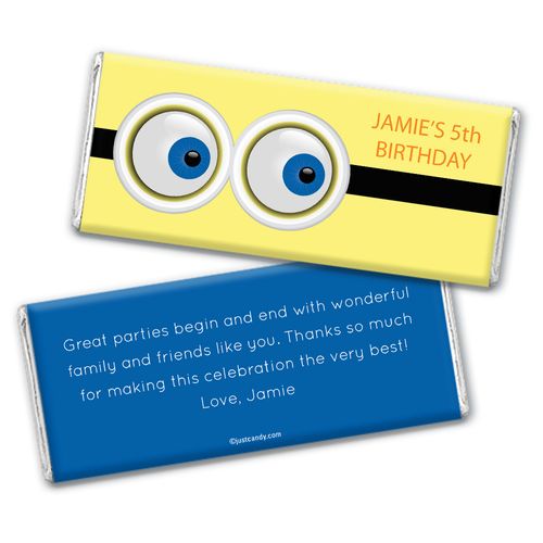Eyes on Your Birthday Personalized Candy Bar - Wrapper Only