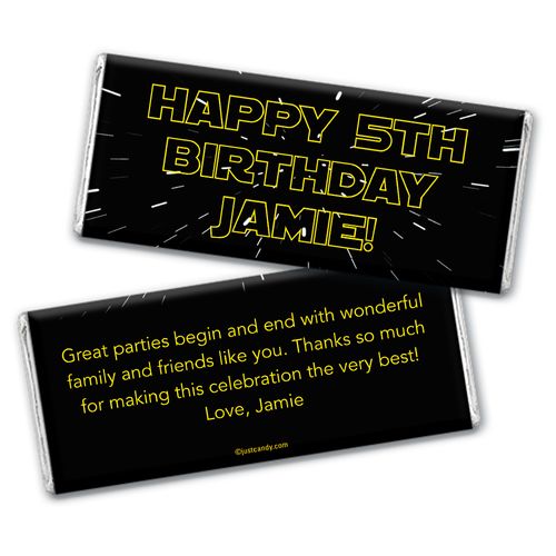 Light Speed Personalized Candy Bar - Wrapper Only
