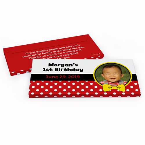 Deluxe Personalized Mickey Birthday Hershey's Chocolate Bar in Gift Box