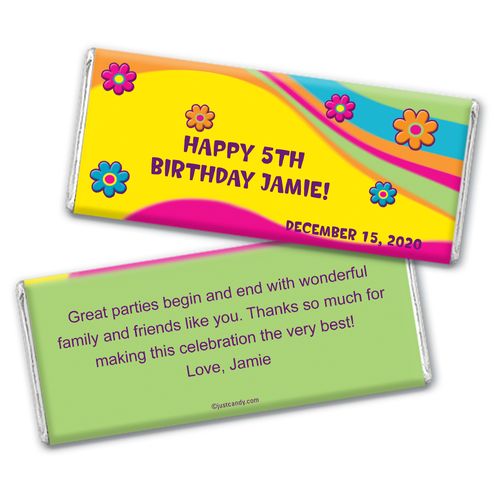 Bright Birthday Personalized Candy Bar - Wrapper Only