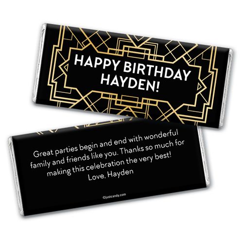 Dapper Wrapper Personalized Candy Bar - Wrapper Only