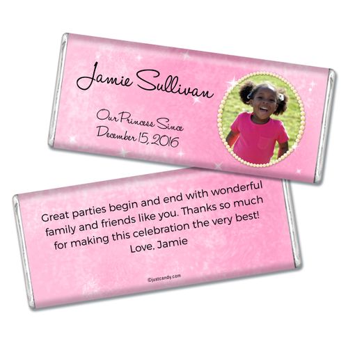 Princess Party Personalized Hershey's Bar Assembled