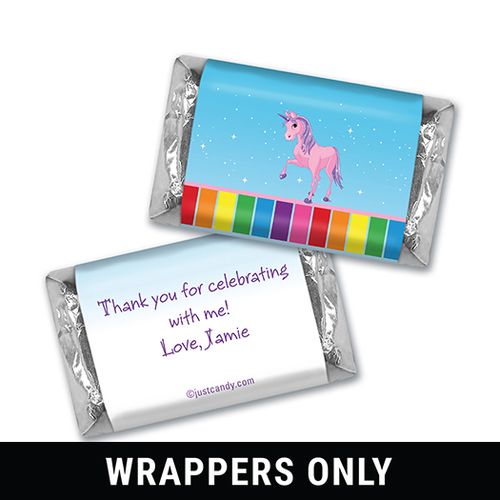 My Little Unicorn Personalized Miniature Wrappers