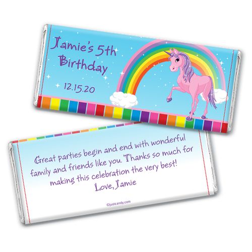 My Little Unicorn Personalized Candy Bar - Wrapper Only