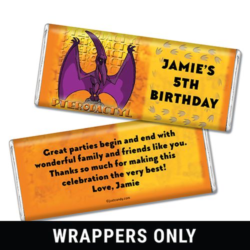 Jurassic Age Personalized Candy Bar - Wrapper Only