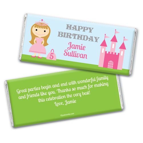 Beloved Princess Personalized Candy Bar - Wrapper Only