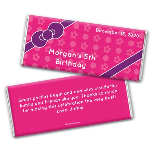 Hello Birthday Personalized Candy Bar - Wrapper Only