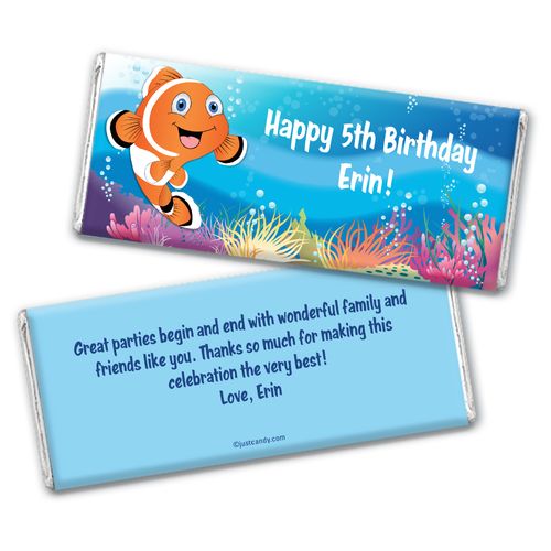 Ocean Explorer Personalized Candy Bar - Wrapper Only